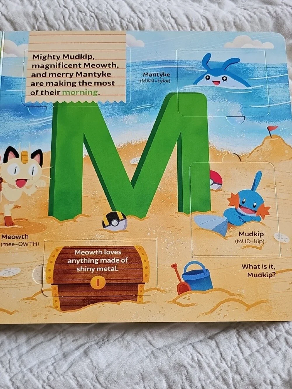 Pokémon ABC Book - Colorful Board Book With Flaps